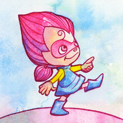 Here is the curious little girl from the Baobab story