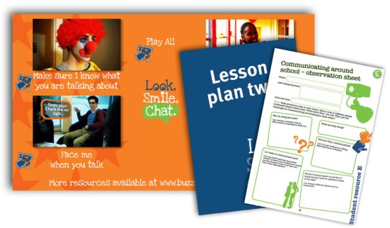 Look smile chat lesson plans and films images